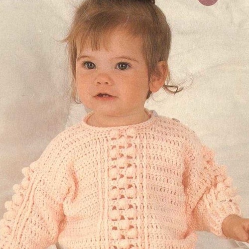 Baby/child CROCHET PATTERN Sweater 18 24 Inch Chest PDF | Etsy