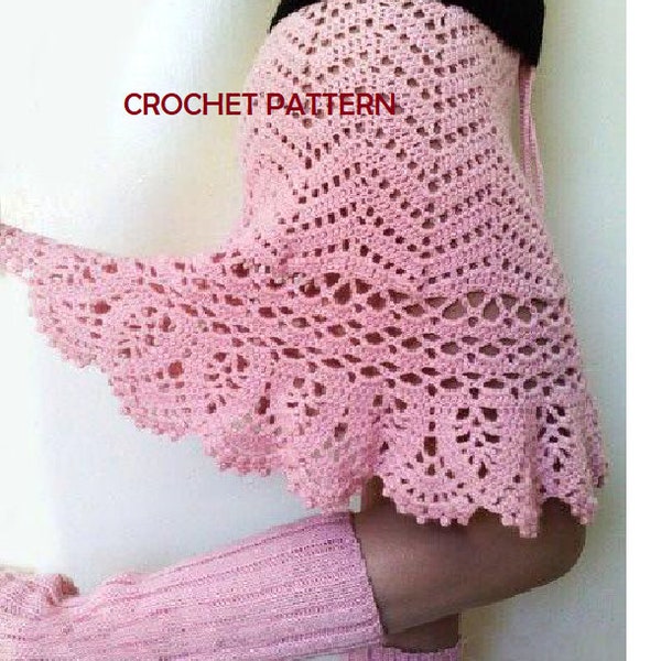 Crochet PATTERN - Not the skirt - Charted/Schematics only Updated PATTERN to crochet skirt PDF