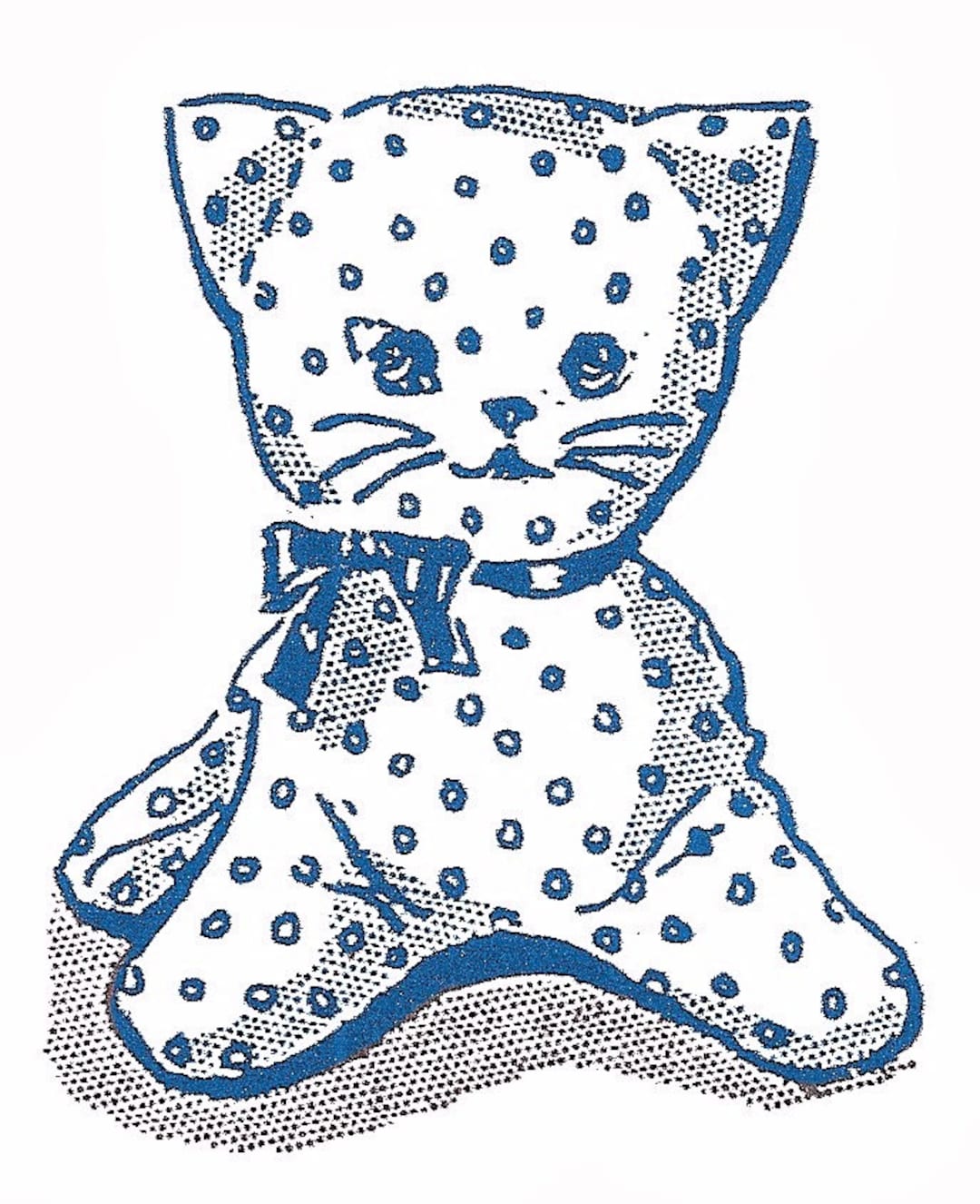 Kitty Pattern Worksheet Sewing Pattern Kitty Cat Kitten Full Size Pattern Pieces PDF Instant ...