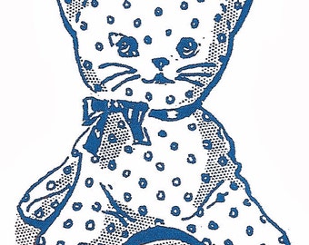 Sewing Pattern Kitty Cat Kitten Full size pattern pieces PDF instant download