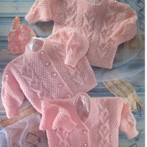Download Baby Knitting Pattern Jackets Cardigans Sweaters DK ENGLISH lang only