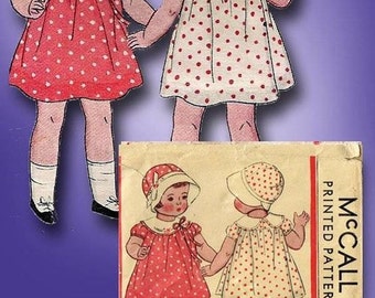 Doll's Sewing pattern for 22 inch doll - dress and hat PDF Dolls clothes Outfits