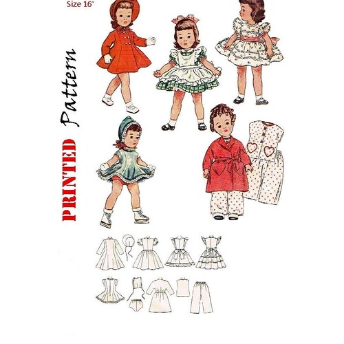 PDF Download Sewing Pattern for Toni Dolls or Other 16 Inch Etsy