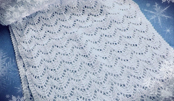 Baby Shetland 1 ply Lace Christening Heirloom  Shawl Finished size 56 x 56 PDF of Vintage Knitting Pattern Instant Download HD