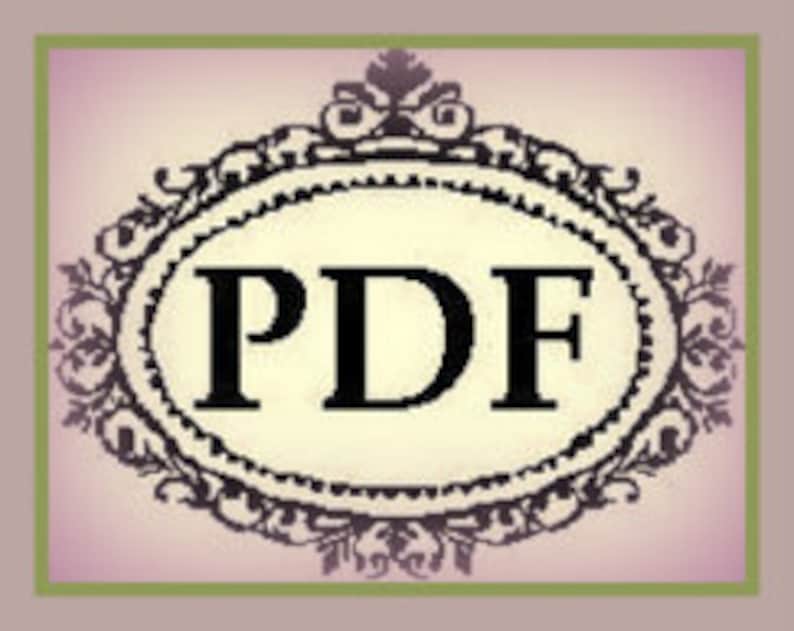 K&ouml;nnte beinhalten: Ein Schwarzwei&szlig;bild des Wortes "PDF" in einem dekorativen ovalen Rahmen.