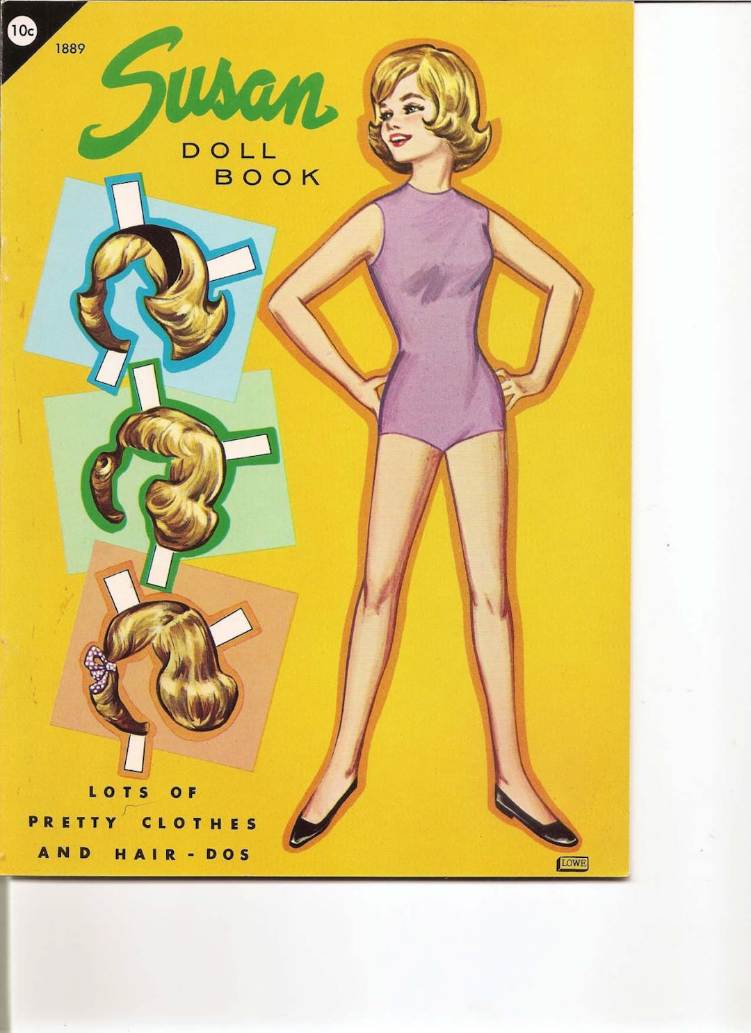 Paper Craft Susan Paper Doll Cut Out and Dress Teenage Doll Vintage Booklet Party Fun ALMOST