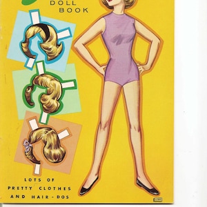 Paper Craft - Susan Paper Doll Cut out and Dress Teenage doll Vintage booklet - Party Fun!! ALMOST FREE