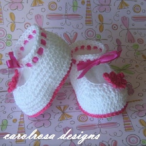 Crochet Pattern Baby/child Booties Shoes Christening Summer Baptism ...