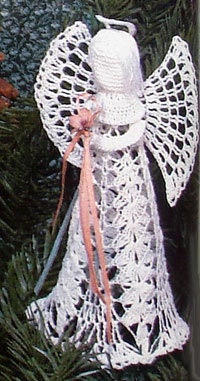 PDF Instant Download Crochet Pattern to Make Standing Lace Angel ...