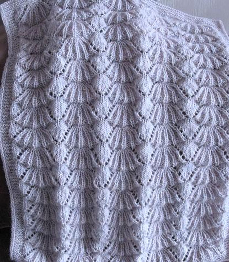 Knitting Pattern Bear Claw Design Shawl/blanket/afghan ENGLISH LANGUAGE ...