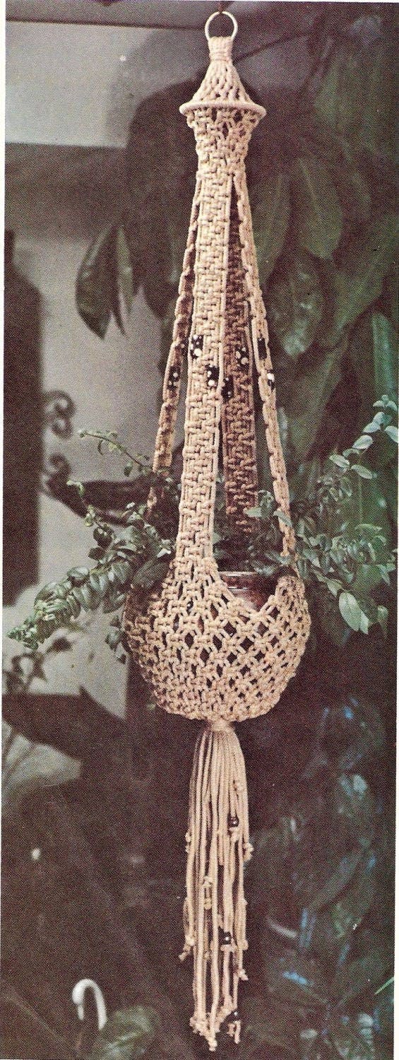 Macrame Plant Hanger - PDF Digital Pattern  - Home Decor