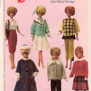 KNIT and SEW Pattern PDF for 11.5/12 inch teen/teenage dolls  instant download English