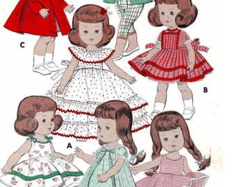 Sewing Pattern Doll Clothing Outfits Betsy McCall 8 to 9 inch dolls PDF Download
