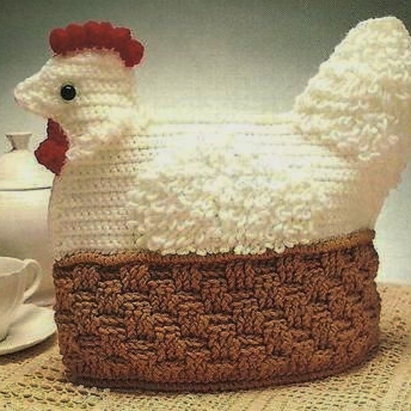 Crochet Pattern - Hen Tea Cozy/Cosy - Perfect EASTER Gift - Novelty Item PDF Download LOWEST Price