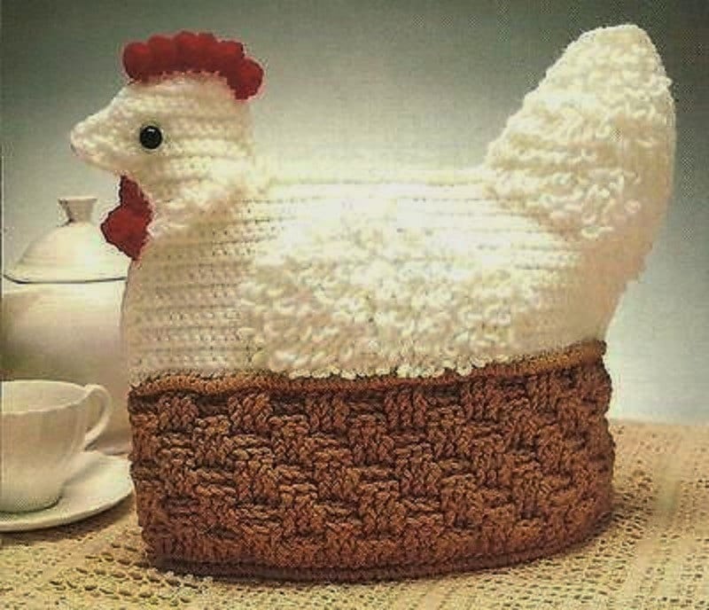 11 Tea Cozy Crochet Patterns for Teapots, Gifts, and Kitchen Decor 1 Crochet Pattern Hen Tea Cozy/Cosy