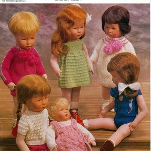 Knitting PATTERN Download PDF - 12 DESIGNS Dolls clothes 14 and 18 inch dolls e.g. Kathe Kruse dolls