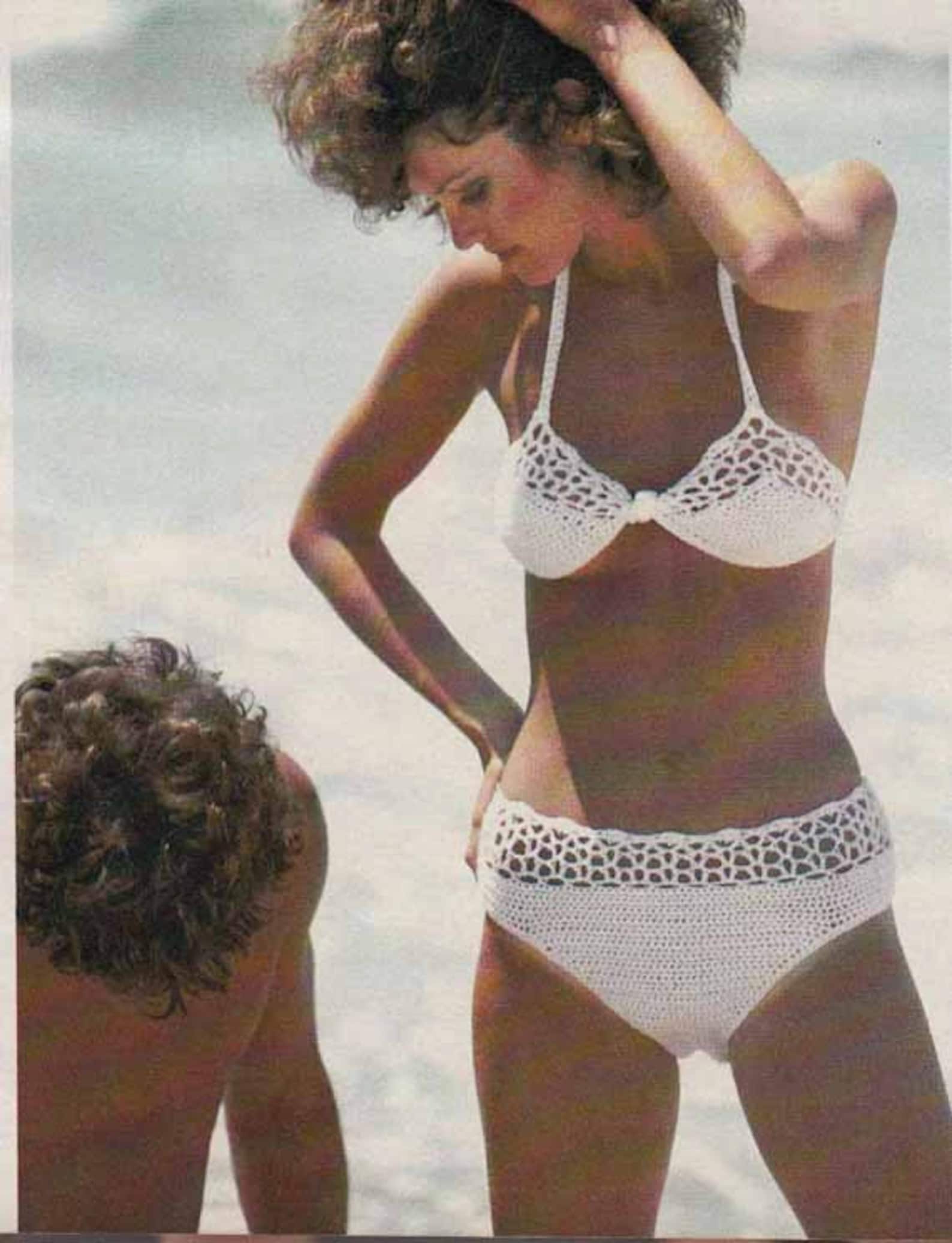 Vintage 70's Crochet BIKINI PDF Pattern Swim Suit Etsy