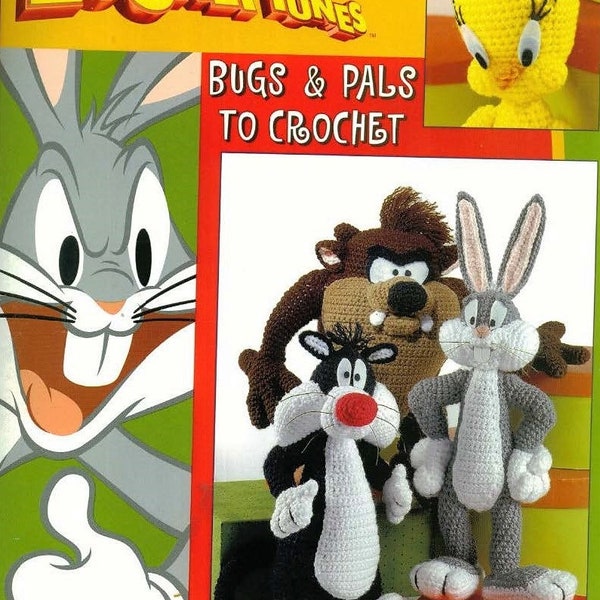Bugs Bunny, Taz, Sylvester and Tweety Pie Looney Tunes Crochet Patterns - PDF download BEST PRICE