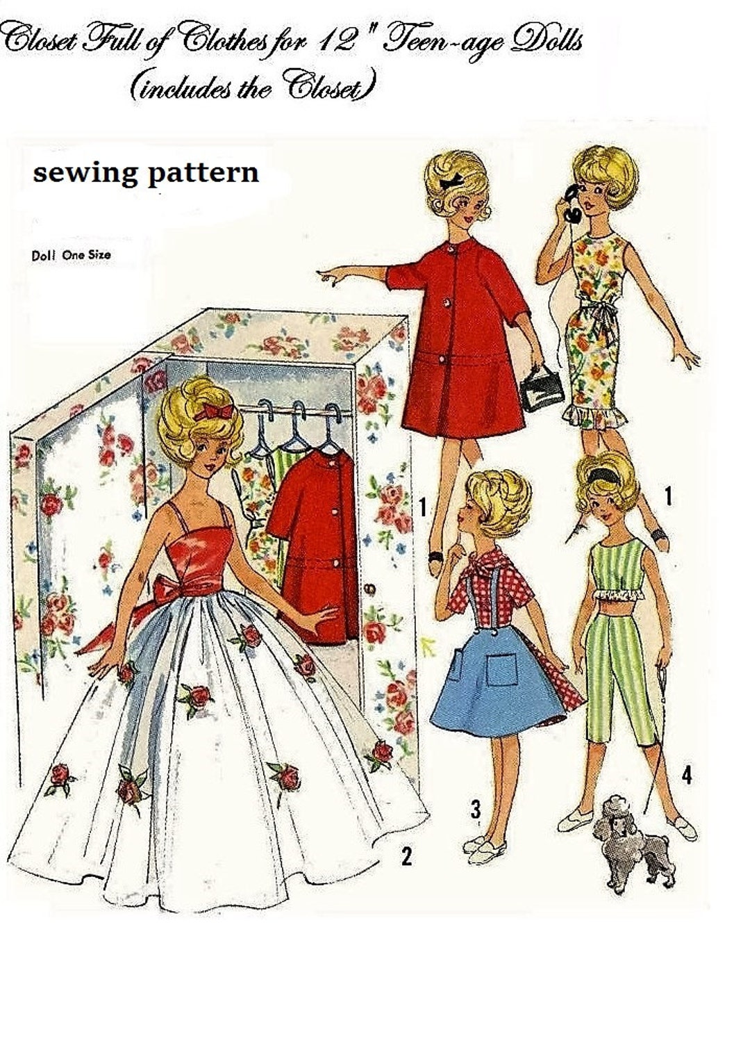 20+ Free Printable Clothes Sewing Patterns For 11.5″ Dolls (The Barbie  Size) - Cotton & Cloud