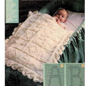 Vintage baby 2025 blanket knitting patterns
