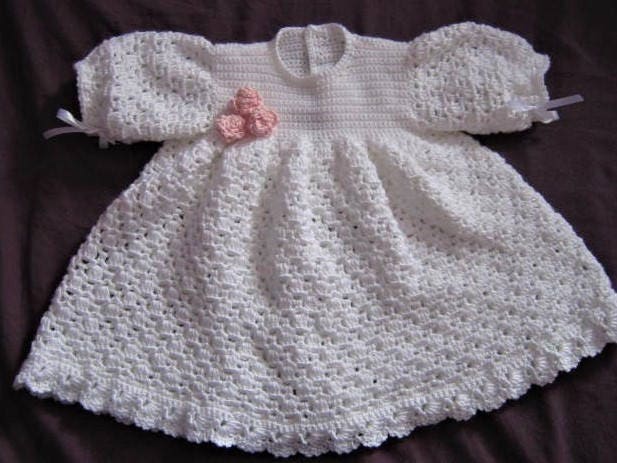 Crochet Pattern CR140 Angel Blessing Baby Dress and Floral - Etsy