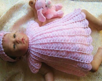 CROCHET PATTERN Baby- Angel Top/Dress with Headband -  Designer -In Eng only