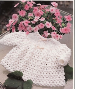 Knitting Pattern  - Angel Top/Dress for Baby 18-19 and 20-21 in sizes 4 ply