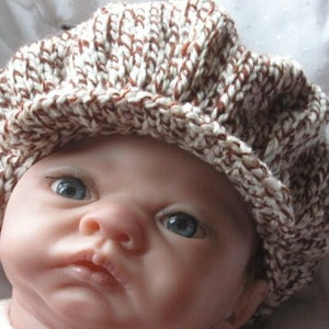 KNITTING PATTERN Peaked Scally Newsboy Cap 'Cameron' 2 sizes included Easy pattern pdf image 2