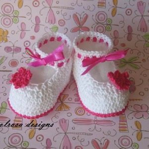 Crochet Pattern Baby/child Booties Shoes Christening Summer Baptism ...