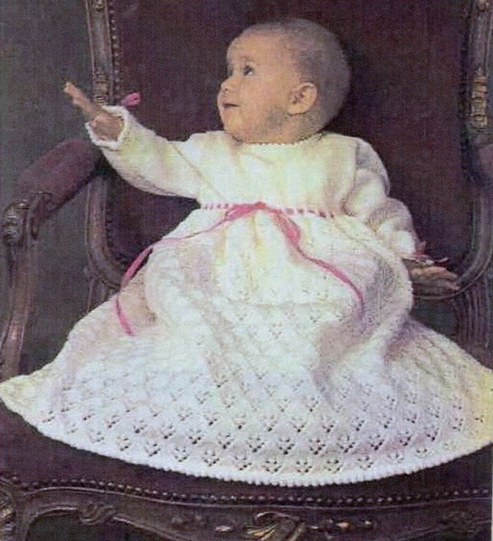 Baby Knitting PATTERN Christening/baptism/blessing Etsy