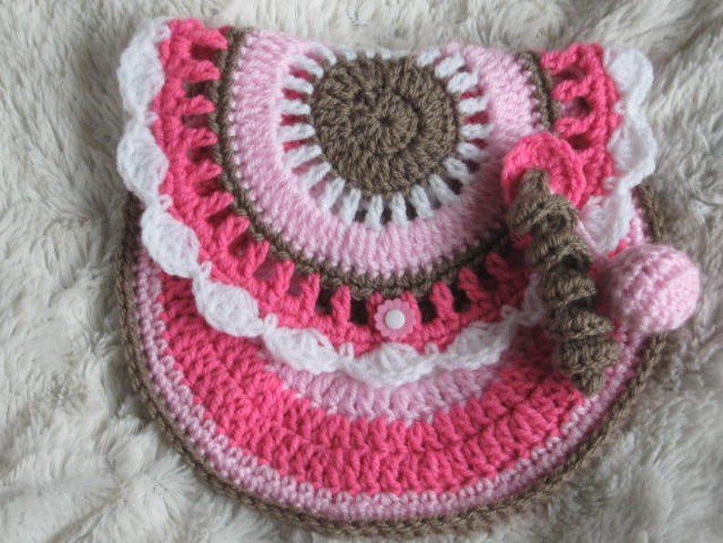 Crochet Pattern Purse Neapolitan Purse Fully written download PDF image 1