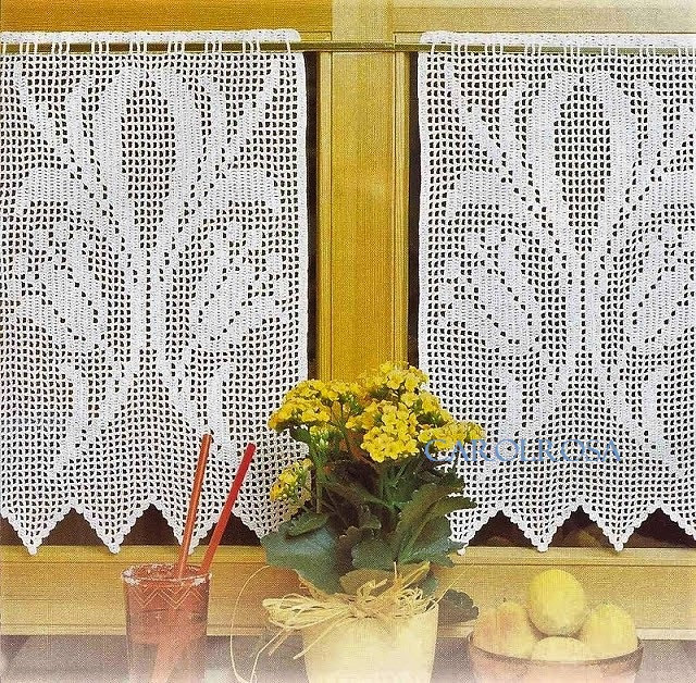 20 Crochet Filet Charts with Blankets, Doilies, and Motifs 5 Crochet Pattern Chart