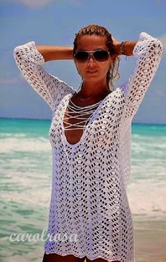 crochet beach dress