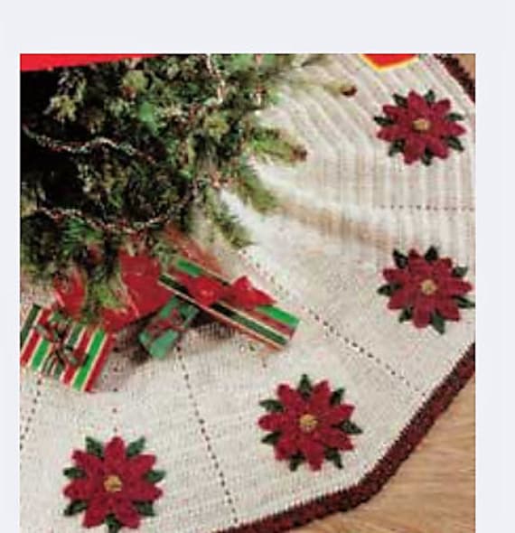 Crochet tree skirt clearance etsy