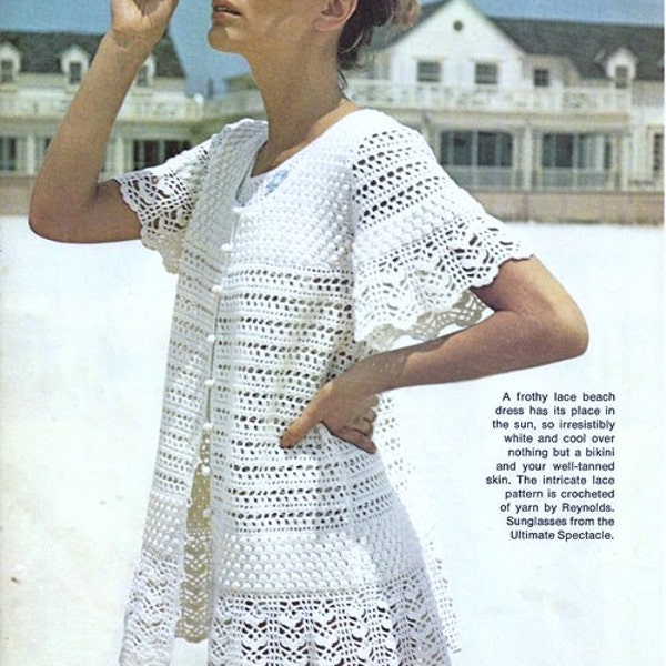 Crochet PATTERN - Beach Cover Up/ Tunic/ Beach Dress/Top - Best price on Etsy