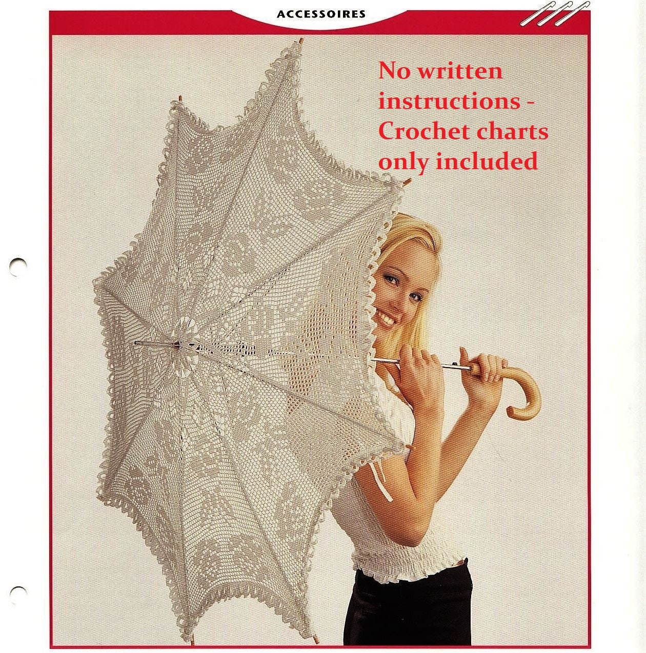 30 Beautiful Crochet Umbrellas and Patterns You Will Love! 20 Vintage Filet Crochet Parasol Cover Chart