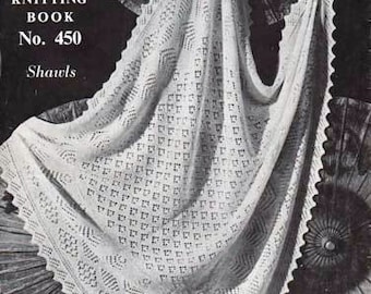 Download Knitting Pattern - Shawl 2 ply or 3 ply - Laceweight//Shetland//keepsake//Heirloom Quality Bebe baby shawl