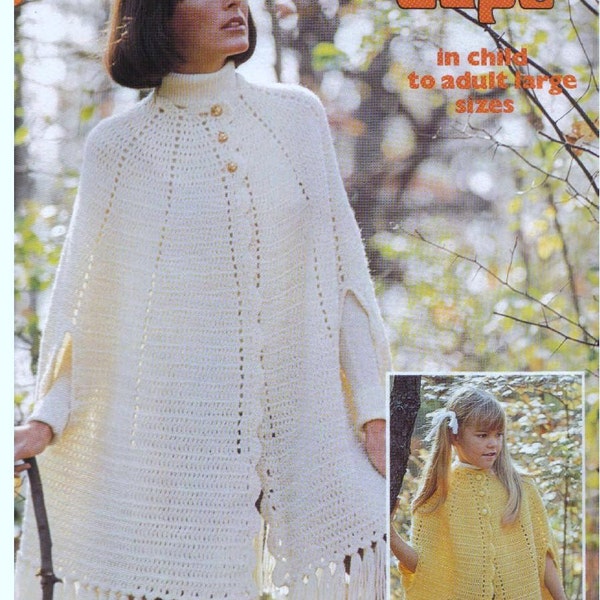 Crochet Cape - Etsy