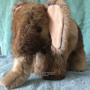 Sewing Pattern - Soft Elephant Stuffed Toy Vintage Sewing Immediate digital download