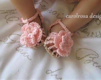 Crochet PATTERN - Summertime Fun Sandals - CR62 Baby Crochet Shoes Sandals