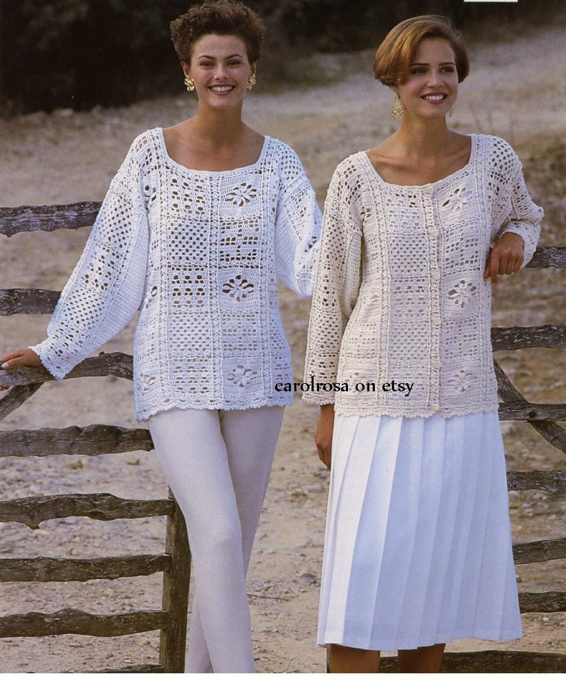 Crochet PATTERN - Ladies/womens Crochet Tunic/sweater/top