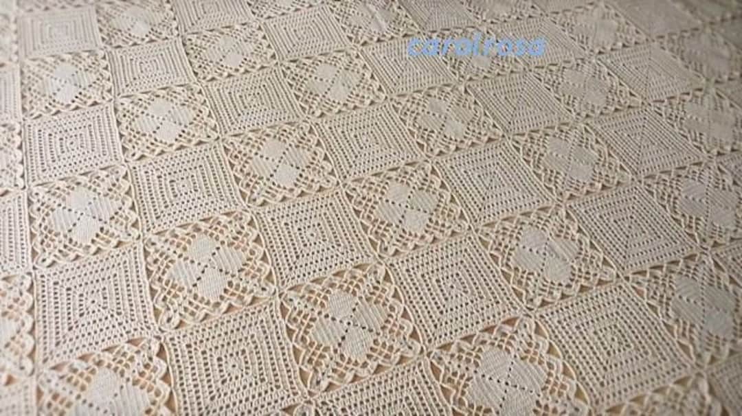 Crochet Pattern - Bedspread - 2 Motif Design - CHARTED - Etsy