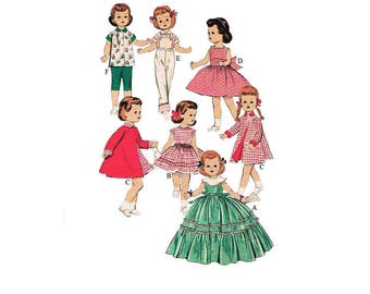 Sewing Pattern - 14 inch Doll's Clothing Wardrobe Toni, Mary HOYER etc - Instant PDF Download