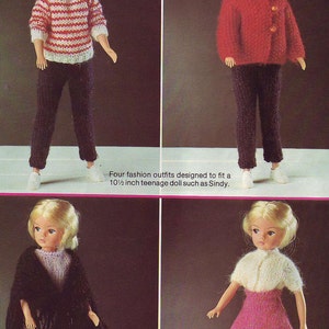 Knitting pattern for Teen fashion dolls. Doll knitting patterns PDF Download