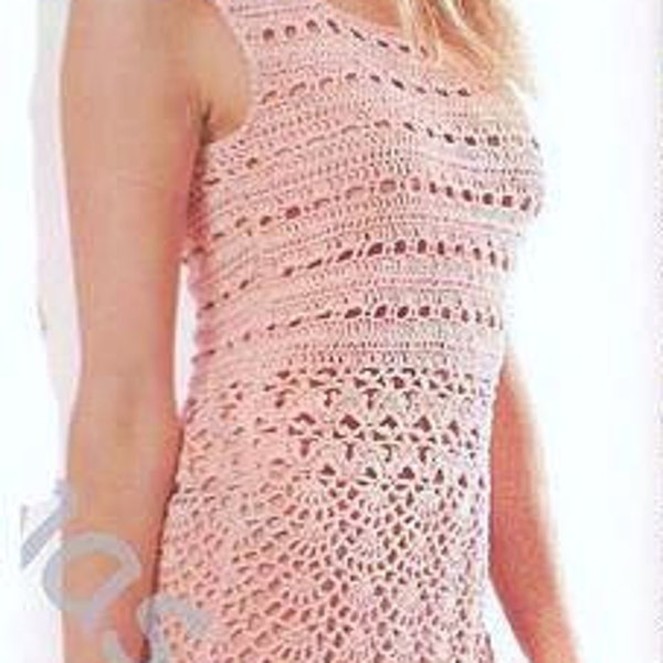 Crochet Pattern - Crochet Summer Dress - Ladies sizes  CHARTS/DIAGRAMS ONLY