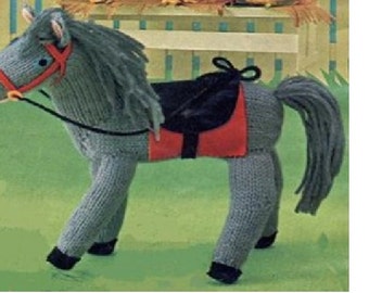 LOW PRICE!! *** Knitting PATTERN - Horse/Pony Stuffed Toy - Knit Baby toy Animal Instant download