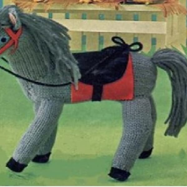 Knitting PATTERN - Horse/Pony Stuffed Toy - Knit Baby toy Animal Instant download - BEST PRICE