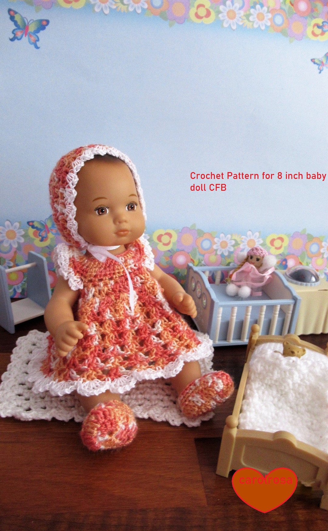 Crochet PATTERN AG Baby Doll Bitty Baby Caring for Baby 8 Inch Doll Dress, Bonnet and Booties CFB American Girl Baby - Etsy crochet-pattern-ag-baby-doll-bitty-baby-caring-for-baby-8-inch-doll-dress-bonnet-and-booties-cfb-american-girl-baby-etsy