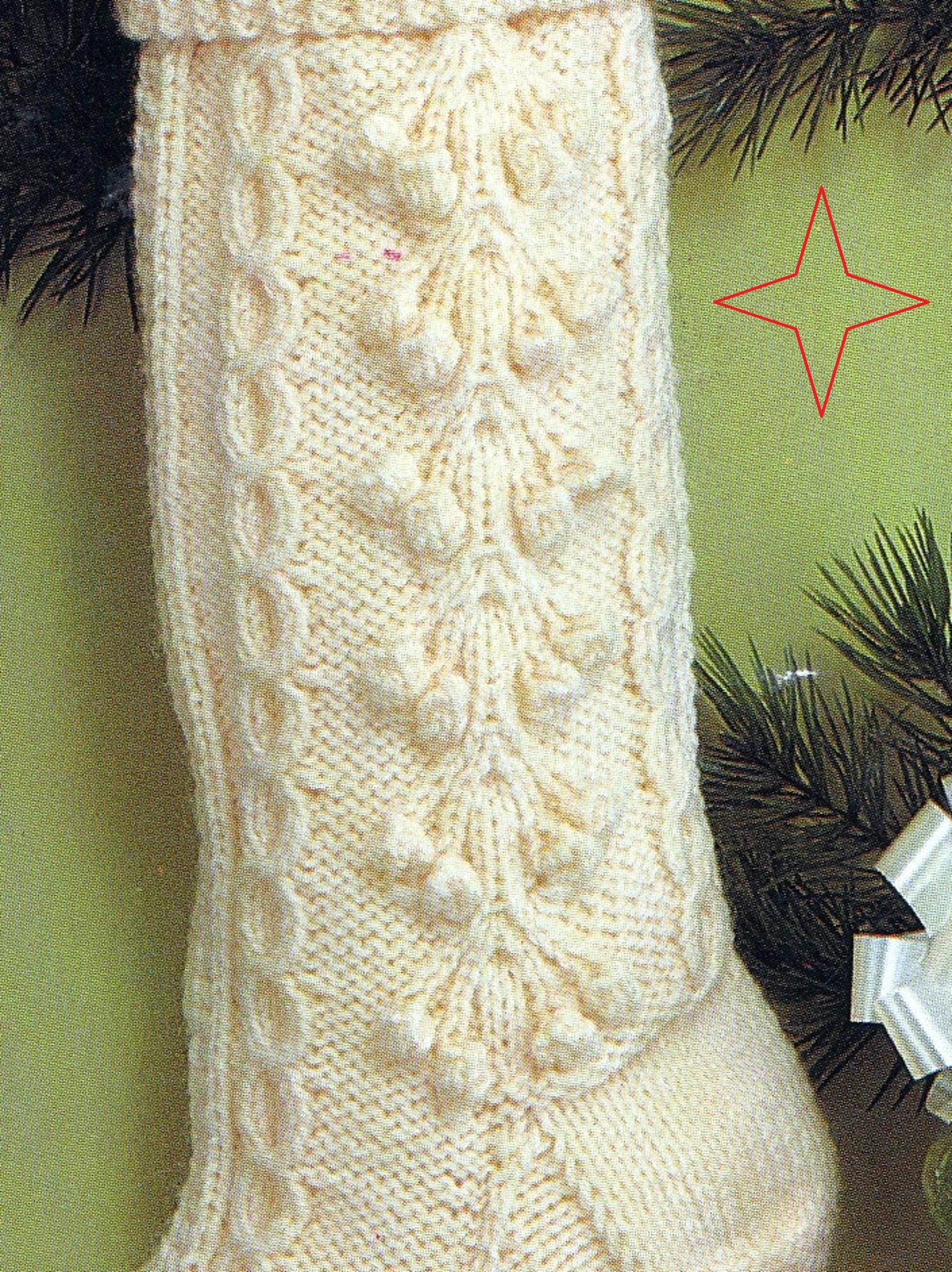 Fisherman Knit Christmas~xmas Stocking Pattern - PDF Download - Toys ...