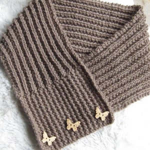 Easy Knitting Pattern - Textured Scarf/Neck Warmer  - Unisex PDF download